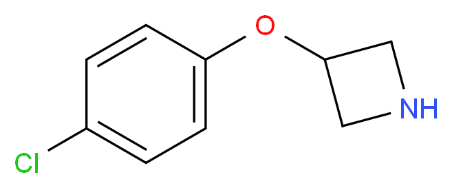 3-(4-chlorophenoxy)azetidine_分子结构_CAS_753445-45-3
