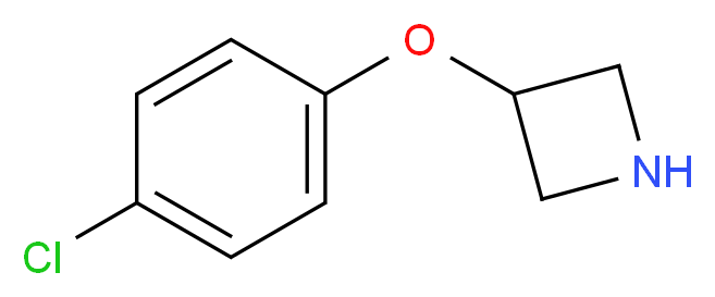 3-(4-Chlorophenoxy)azetidine hydrochloride_分子结构_CAS_753445-45-3)