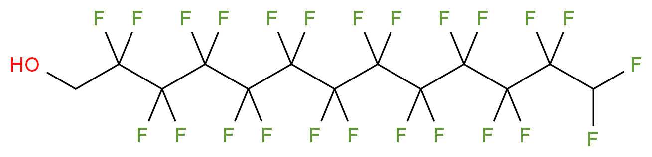 2,2,3,3,4,4,5,5,6,6,7,7,8,8,9,9,10,10,11,11,12,12,13,13-tetracosafluorotridecan-1-ol_分子结构_CAS_423-72-3