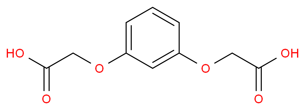 间苯二酚-O,O'-二乙酸_分子结构_CAS_102-39-6)