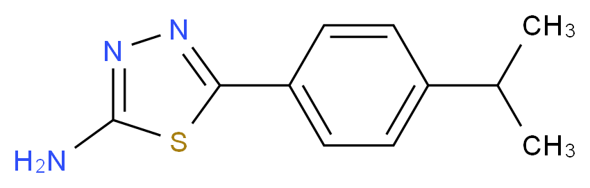 5-(4-isopropylphenyl)-1,3,4-thiadiazol-2-amine_分子结构_CAS_100987-89-1)