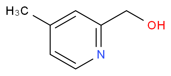 (4-methylpyridin-2-yl)methanol_分子结构_CAS_42508-74-7