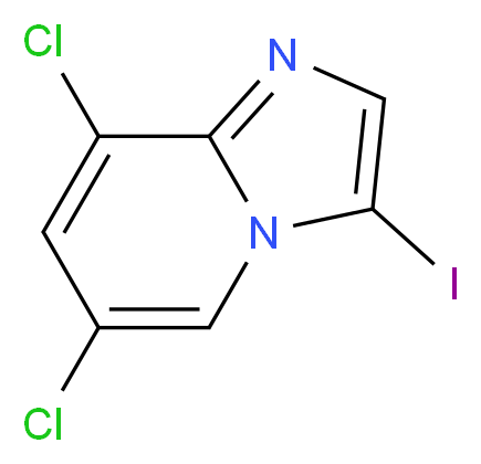 6,8-Dichloro-3-iodoimidazo[1,2-a]pyridine_分子结构_CAS_)