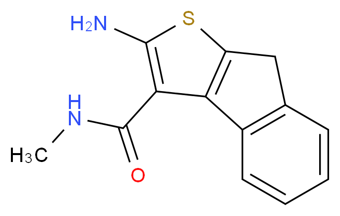 2-amino-N-methyl-8H-indeno[2,1-b]thiophene-3-carboxamide_分子结构_CAS_)