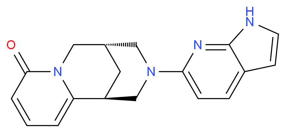 (1S,5S)-3-(1H-pyrrolo[2,3-b]pyridin-6-yl)-1,2,3,4,5,6-hexahydro-8H-1,5-methanopyrido[1,2-a][1,5]diazocin-8-one_分子结构_CAS_)