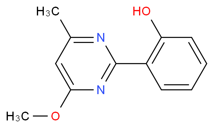 2-(4-methoxy-6-methyl-2-pyrimidinyl)phenol_分子结构_CAS_331852-93-8)