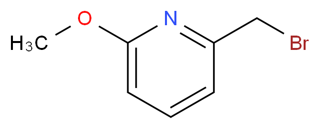 2-(bromomethyl)-6-methoxypyridine_分子结构_CAS_156094-63-2