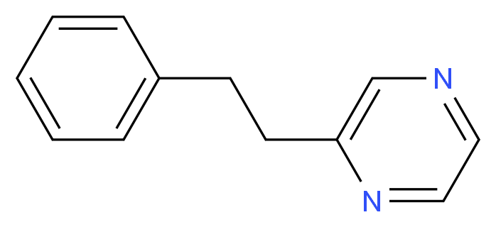 2-(2-phenylethyl)pyrazine_分子结构_CAS_91391-83-2