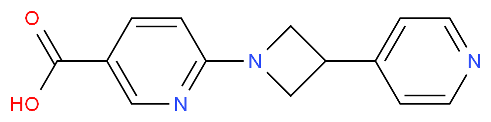 6-[3-(4-pyridinyl)-1-azetidinyl]nicotinic acid_分子结构_CAS_)