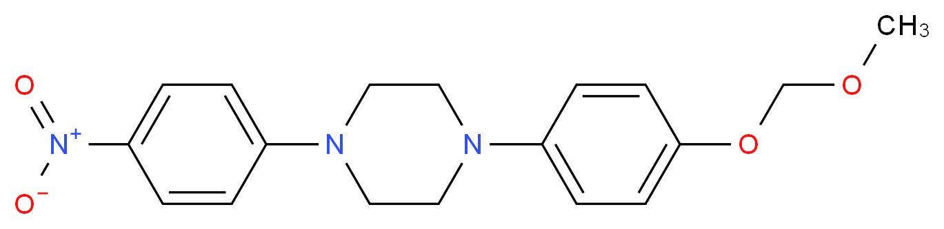 1-(4-O-Methoxymethyl-4-hydroxyphenyl)-4-(4-nitrophenyl)piperazine_分子结构_CAS_1246819-65-7)