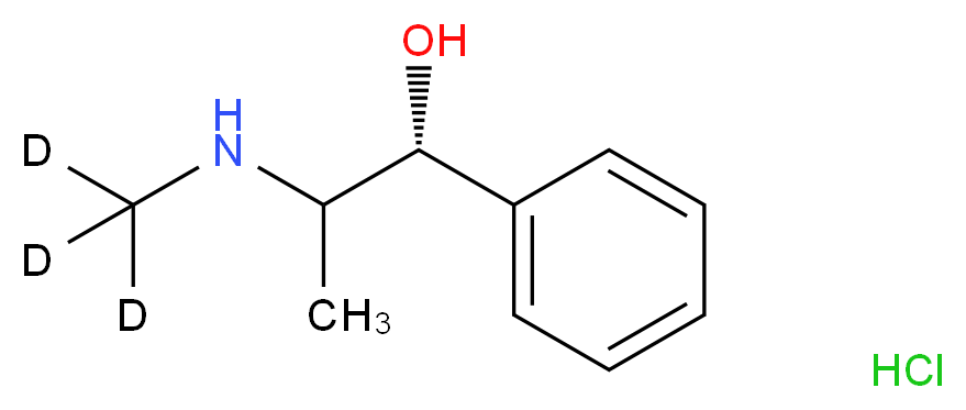 (1R,2R)-(-)-Pseudoephedrine-N-methyl-d3 hydrochloride_分子结构_CAS_285979-74-0)