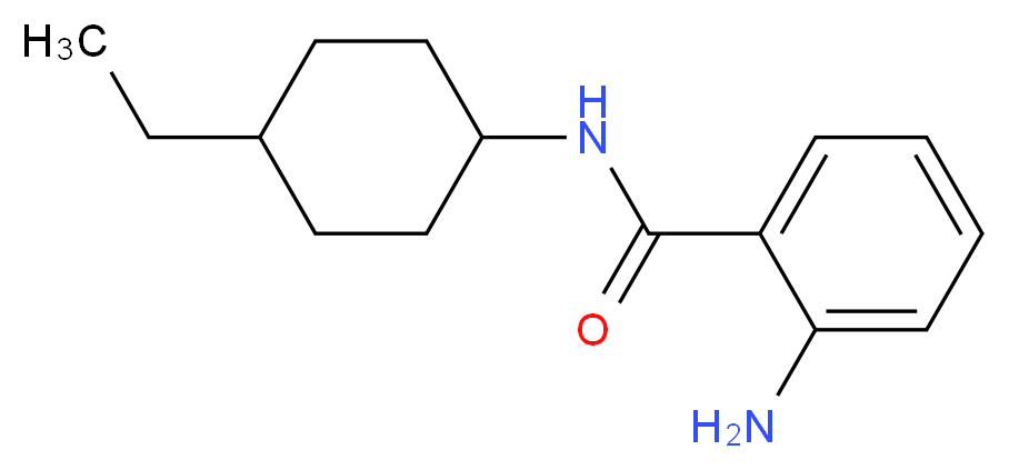2-amino-N-(4-ethylcyclohexyl)benzamide_分子结构_CAS_915923-16-9