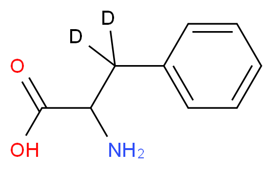 2-amino-3-phenyl(3,3-<sup>2</sup>H<sub>2</sub>)propanoic acid_分子结构_CAS_96259-02-8