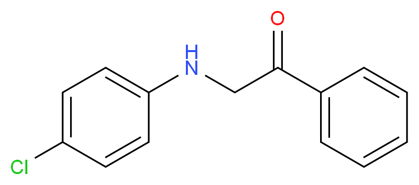 2-(4-Chloroanilino)-1-phenyl-1-ethanone_分子结构_CAS_53181-22-9)