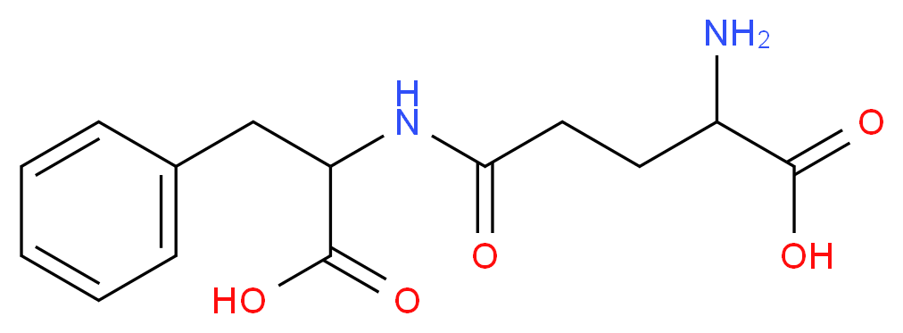 2-amino-4-[(1-carboxy-2-phenylethyl)carbamoyl]butanoic acid_分子结构_CAS_7432-24-8