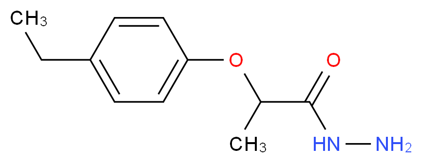 2-(4-Ethylphenoxy)propanohydrazide_分子结构_CAS_669705-42-4)