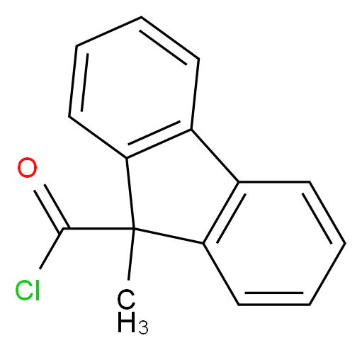 9-methyl-9H-fluorene-9-carbonyl chloride_分子结构_CAS_82102-37-2