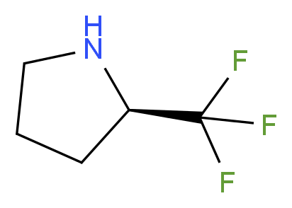 (R)-(-)-2-(TRIFLUOROMETHYL)PYRROLIDINE_分子结构_CAS_1073556-31-6)