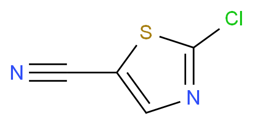2-chloro-1,3-thiazole-5-carbonitrile_分子结构_CAS_51640-36-9