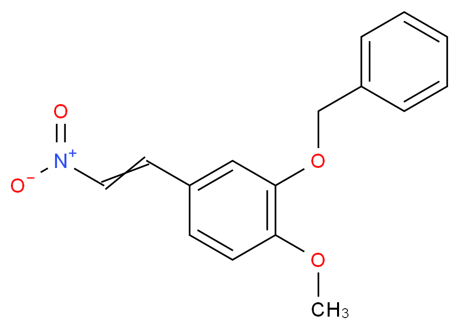 2-(benzyloxy)-1-methoxy-4-[(E)-2-nitroethenyl]benzene_分子结构_CAS_63909-29-5