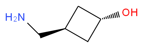 trans 3-(Aminomethyl)cyclobutanol_分子结构_CAS_1234616-04-6)