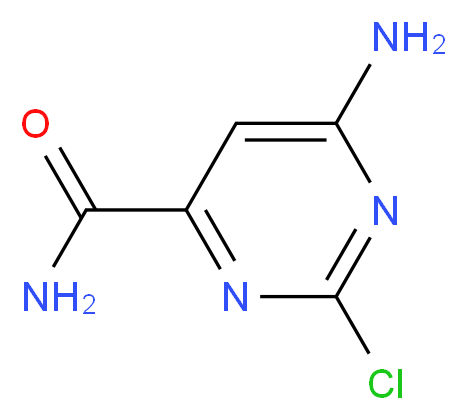 6-amino-2-chloropyrimidine-4-carboxamide_分子结构_CAS_500352-09-0