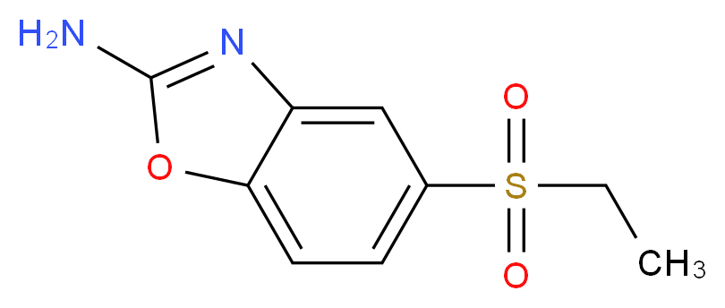 5-(Ethylsulfonyl)-1,3-benzoxazol-2-amine_分子结构_CAS_)