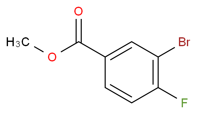 METHYL 3-BROMO-4-FLUOROBENZOATE_分子结构_CAS_82702-31-6)