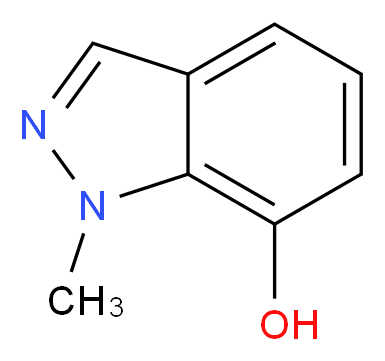 7-Hydroxy-1-methyl-1H-indazole_分子结构_CAS_705927-35-1)