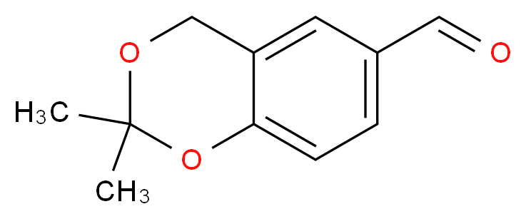 6-Formyl-2,2-dimethyl-1,3-benzodioxan_分子结构_CAS_54030-33-0)