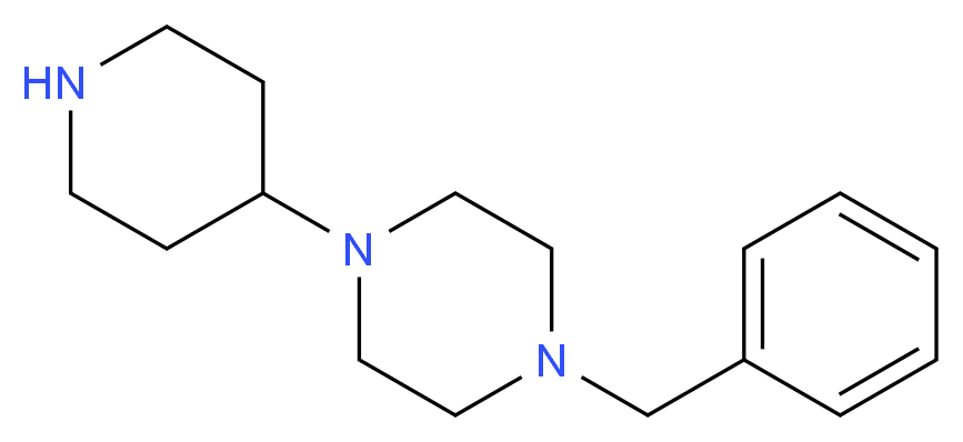 1-benzyl-4-piperidin-4-ylpiperazine_分子结构_CAS_686298-00-0)
