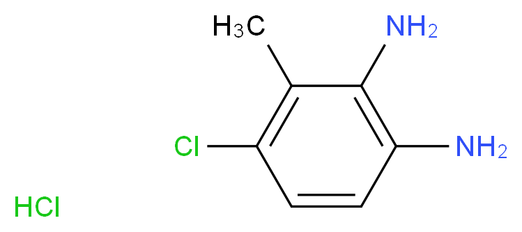 4-chloro-3-methylbenzene-1,2-diamine hydrochloride_分子结构_CAS_1087743-89-2