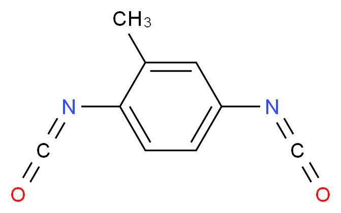 1,4-diisocyanato-2-methylbenzene_分子结构_CAS_614-90-4