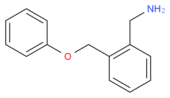 [2-(phenoxymethyl)phenyl]methanamine_分子结构_CAS_168971-56-0