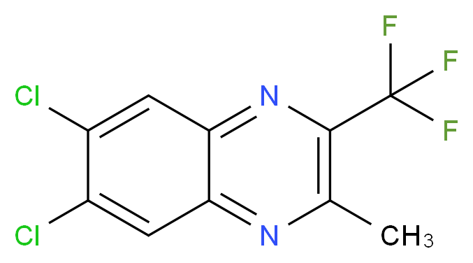 6,7-Dichloro-2-methyl-3-(trifluoromethyl)quinoxaline_分子结构_CAS_143309-87-9)