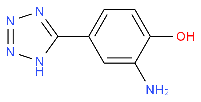 2-amino-4-(1H-1,2,3,4-tetrazol-5-yl)phenol_分子结构_CAS_924860-65-1
