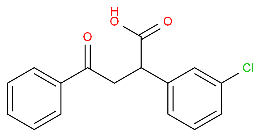 2-(3-Chlorophenyl)-4-oxo-4-phenylbutanoic acid_分子结构_CAS_)