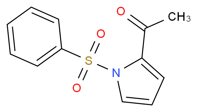 1-[1-(phenylsulphonyl)-1H-pyrrol-2-yl]ethan-1-one_分子结构_CAS_86688-88-2)