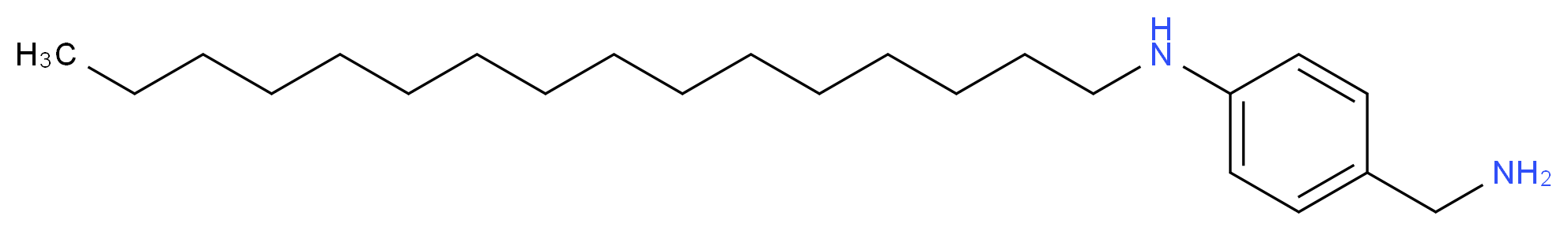 4-(aminomethyl)-N-hexadecylaniline_分子结构_CAS_84670-96-2