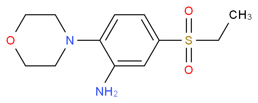 5-(Ethylsulphonyl)-2-(morpholin-4-yl)aniline_分子结构_CAS_942474-43-3)