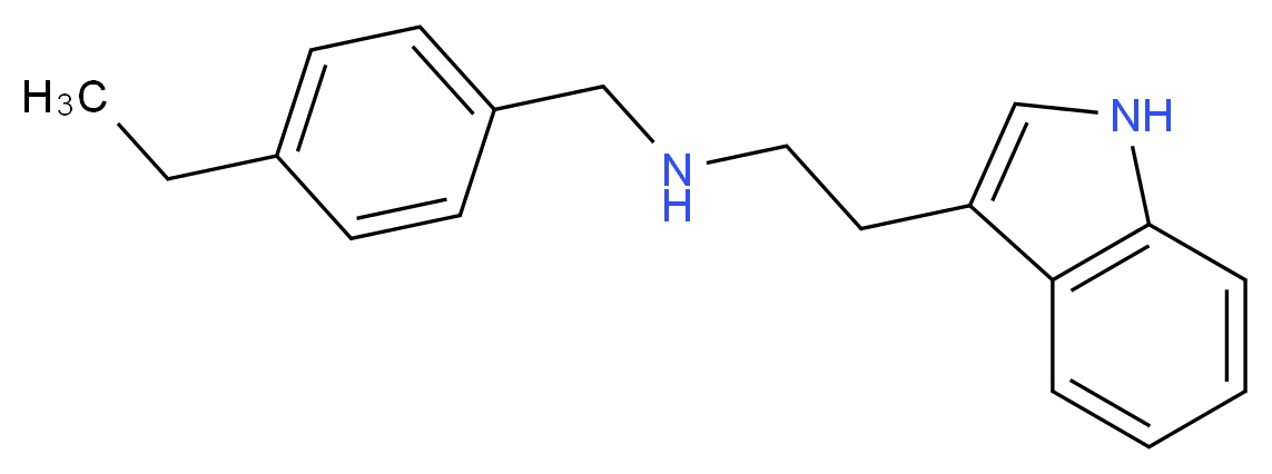 (4-ethylbenzyl)[2-(1H-indol-3-yl)ethyl]amine_分子结构_CAS_353773-77-0)