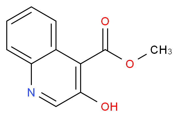 3-HYDROXY-4-QUINOLINECARBOXYLIC ACID METHYL ESTER_分子结构_CAS_73776-18-8)