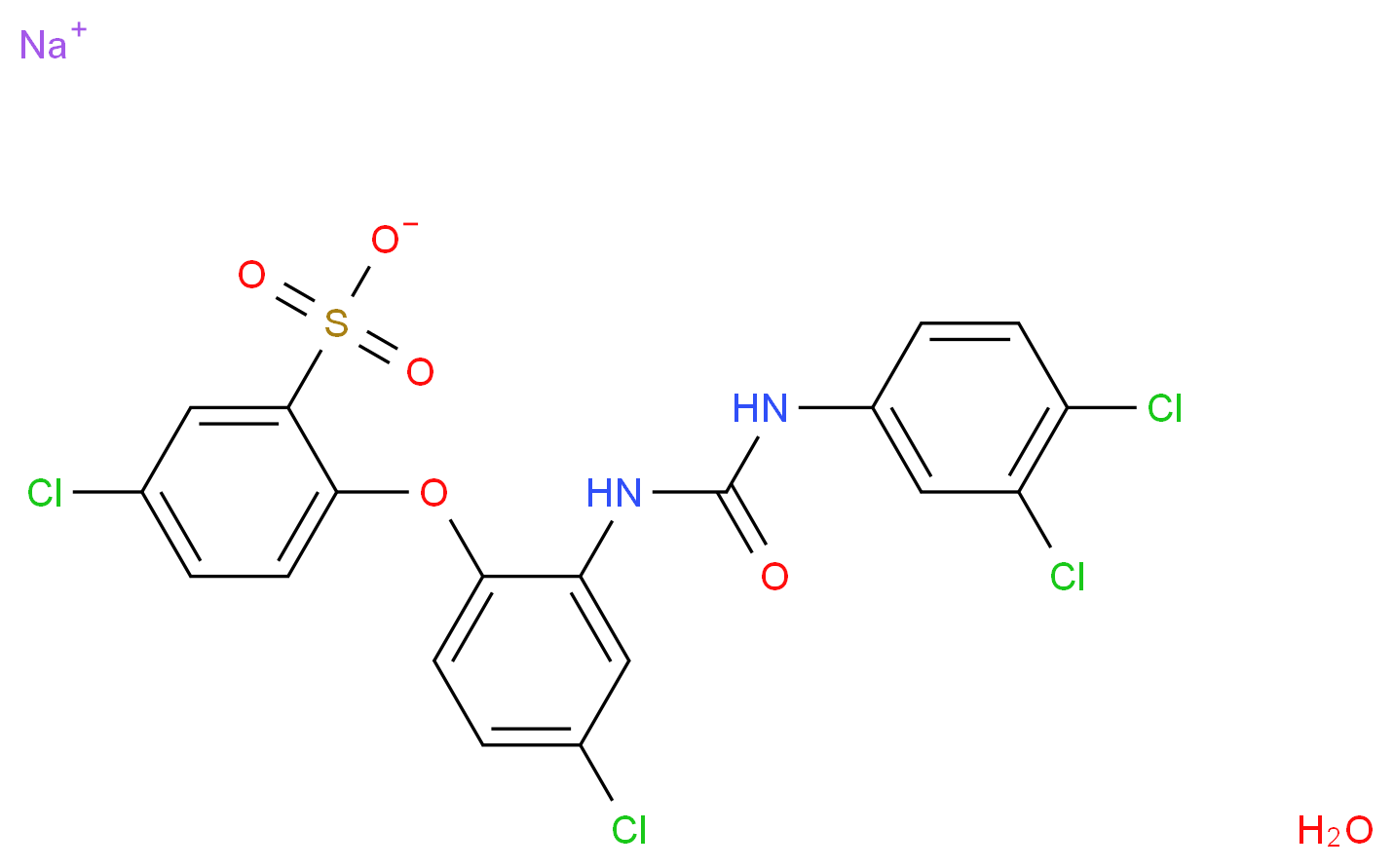 米丁 FF 一水合物_分子结构_CAS_3567-25-7(anhydrous))