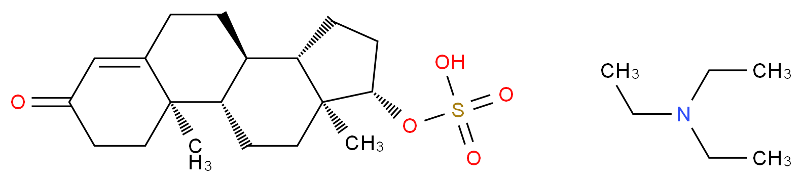 Testosterone Sulfate Triethylamine Salt_分子结构_CAS_20997-99-3)