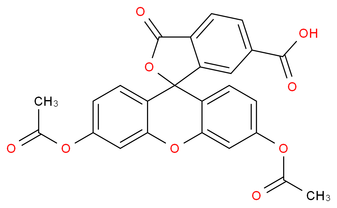 6-Carboxyfluorescein diacetate_分子结构_CAS_3348-03-6)