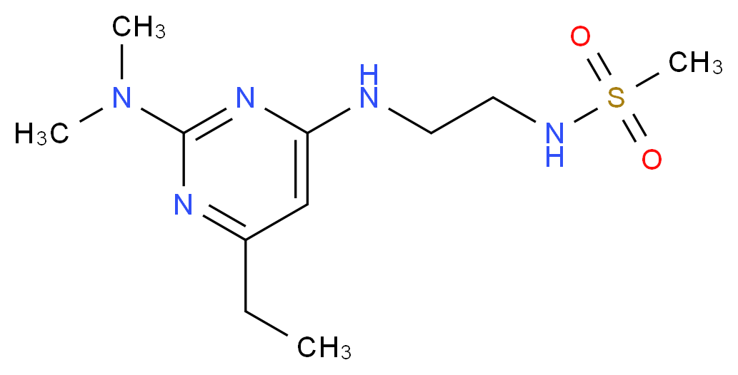 N-(2-{[2-(dimethylamino)-6-ethylpyrimidin-4-yl]amino}ethyl)methanesulfonamide_分子结构_CAS_)