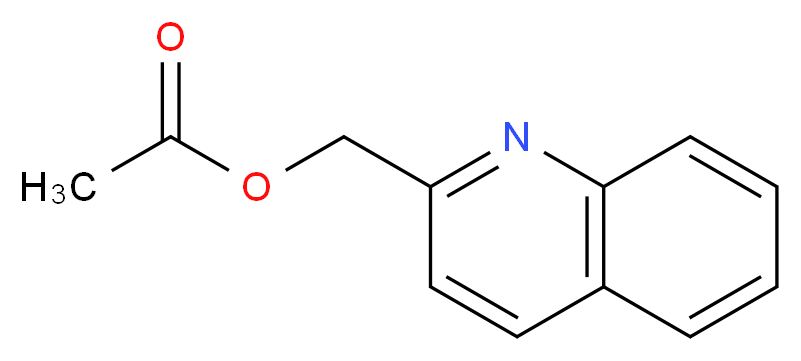 quinolin-2-ylmethyl acetate_分子结构_CAS_60483-07-0)