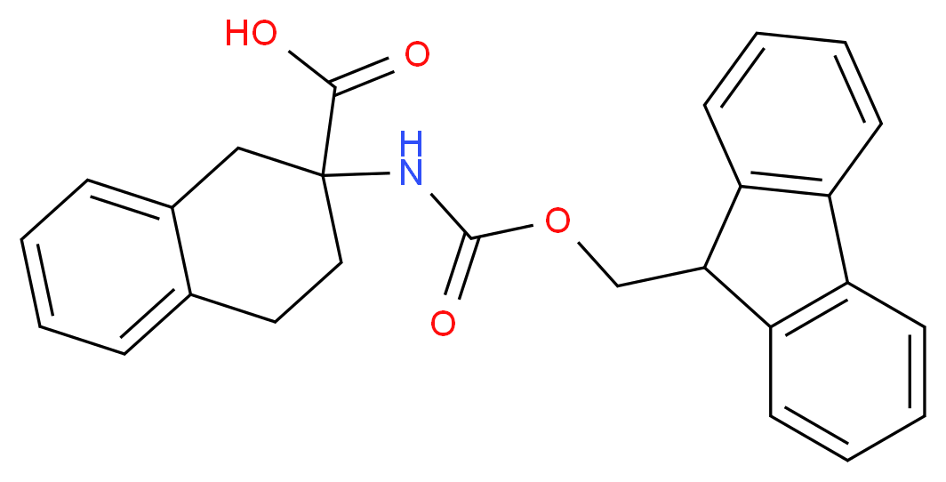 Fmoc-2-amino-1,2,3,4-tetrahydro-naphthalene-2-carboxylic acid_分子结构_CAS_135944-08-0)