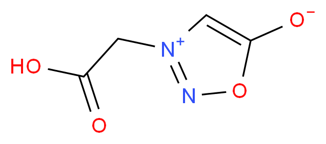 3-(Carboxymethyl)-1,2,3-oxadiazol-3-ium-5-olate_分子结构_CAS_)