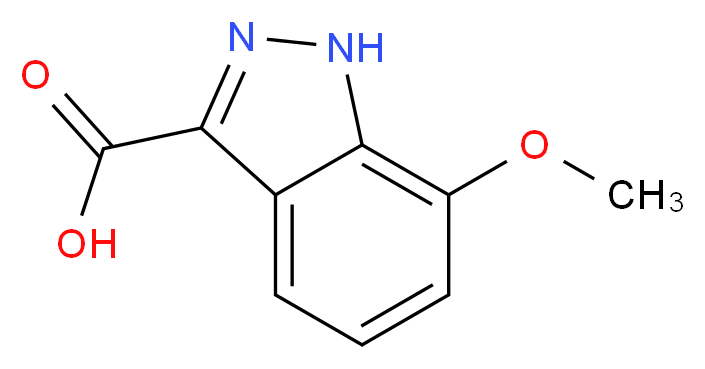 7-METHOXYINDAZOLE-3-CARBOXYLIC ACID_分子结构_CAS_133841-08-4)